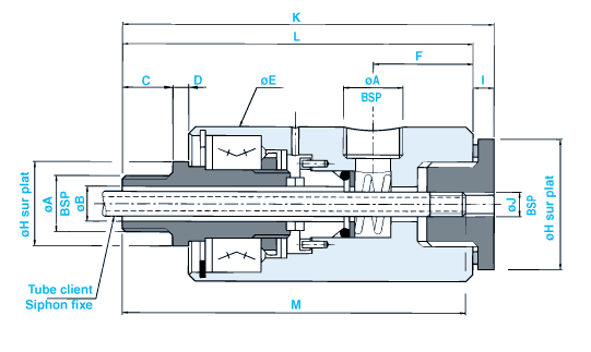 SN35 siphon fixe